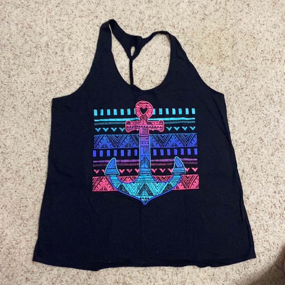 Black tank top